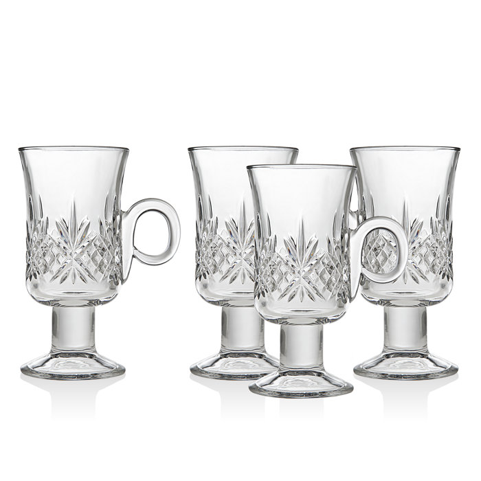 Godinger Silver Art Co Dublin Crystal Footed Irish Coffee Mug 6oz